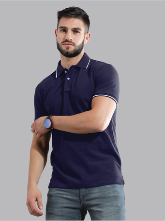 Bangalore, Wholesale Products, Unisex Solid Polo With Contrast Tipping T-Shirt | Premium Cotton Knit