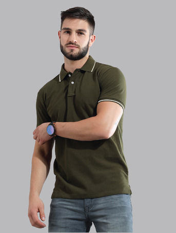 Bangalore, Wholesale Products, Unisex Solid Polo With Contrast Tipping T-Shirt | Premium Cotton Knit