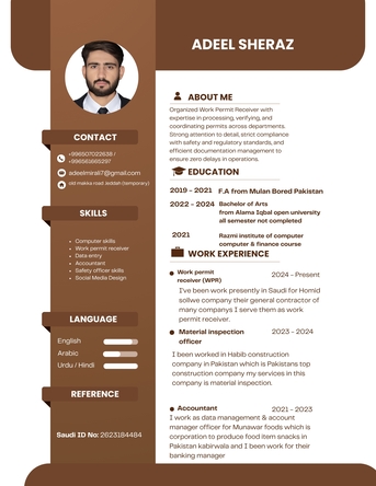 Jeddah, Job Seekers, Work Permit Receiver | WPR With 2.5 Years Of Experience