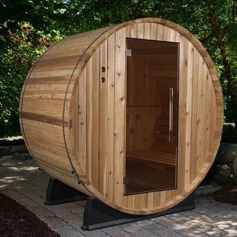 New York, Business, Shop A 2 Person Outdoor Sauna Crafted From Cedar With Traditional Steam Heating For An Aut