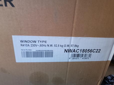Riyadh, Household Items, SAR 750,  Nikai Window Air Conditioner AC 1.5 Ton 17200BTU