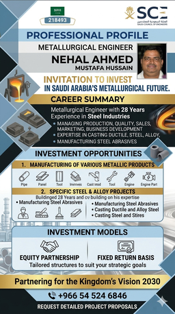 Riyadh, Business Partners, INVESTORS NEEDED SAUDI ARABIA