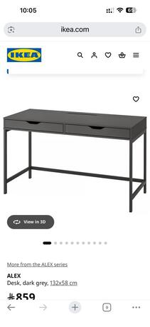 Jeddah, Furniture, SAR 400,  Desk IKEA ALEX
