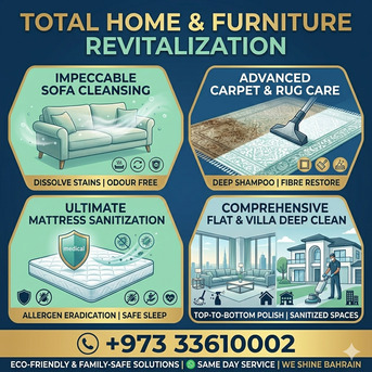 Manama City Centre, Cleaning, Professional  Deep Cleaning Services | Sofa, Carpet, Mattress, Flat & Villa In Manama City