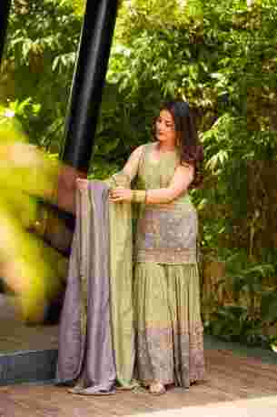 Jaipur, Clothing & Accessories, INR 12000,  Buy Idaho Saisha Cosmos Sharara Set Online