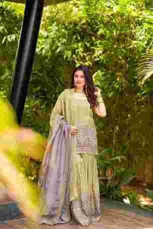Jaipur, Clothing & Accessories, INR 12000,  Buy Idaho Saisha Cosmos Sharara Set Online