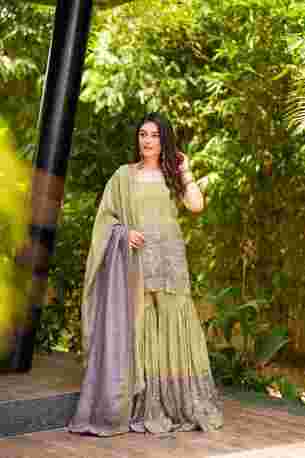 Jaipur, Clothing & Accessories, INR 12000,  Buy Idaho Saisha Cosmos Sharara Set Online