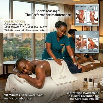 Nairobi, Health, Sports Massage. The Performance Maintenance +254718659310
