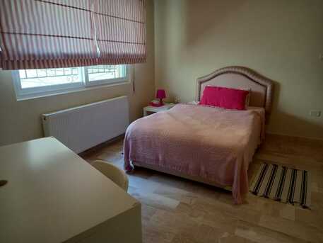Amman, Apartments, Flats, Houses & Villas, JOD 12000/year,  Furnished,  3 BR,  203 Sq. Meter,  Beautiful Furnished Family Apartment With Two Private Gardens In Wadi Saqra / Shmeisani