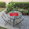 BHD 22,  🌍🌐Garden Table And 3 Chairs For Sale With Delivery