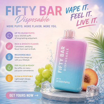 New York, Electronics, USD 10,  Fifty Bar Vape: Features, Performance, And Flavor Guide