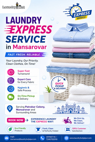 Mumbai, Cleaning, Laundry Express Service In Mansarovar