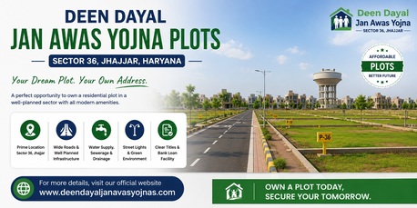Haryana, Residential Plots, DDJAY Plots In Jhajjar | Deen Dayal Jan Awas Yojna Sector 36 Haryana