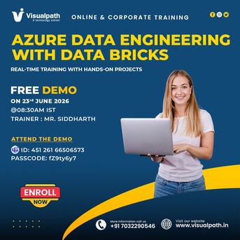Hyderabad, Lessons Offered, Join Demo Azure Data Engineering With Databricks On June 23