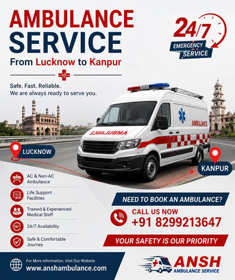 Lucknow, Health, Ambulance Service From Lucknow To Kanpur