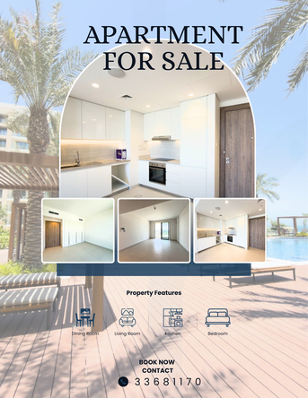 Manama, Real Estate For Sale, BHD 98888,  1 BR,  Luxury 1 Bedroom Apartment For Sale | Marassi Al Bahrain | Beachfront