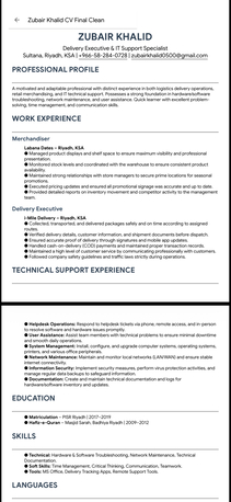 Riyadh, Job Seekers, IT Support Specialist & Delivery Executive Seeking Opportunity In Riyadh