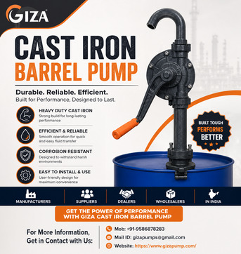 Ahmedabad, Wholesale Products, Trusted Cast Iron Barrel Pump Dealers In India