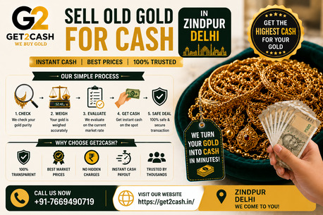 New Delhi, Items Wanted, Sell Old Gold For Cash In Zindpur | Get2Cash | Trusted Gold Buyer