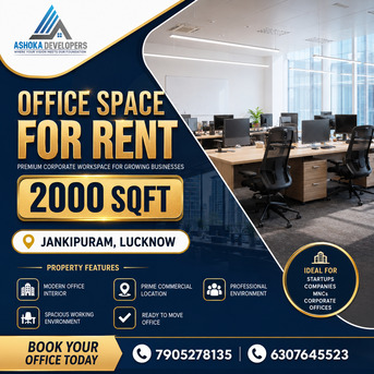 Lucknow, Offices, INR 75,  2000 Sq. Feet,  Grow Your Business With A Premium Office Space In Jankipuram, Lucknow