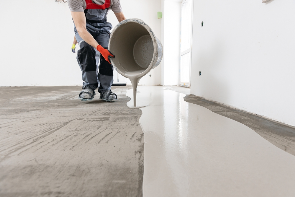 Manama, Construction, Cemnastaious Self Leveling Floor Screed Smooth Finish  ( Parque Fixing, Carpet Fixing )