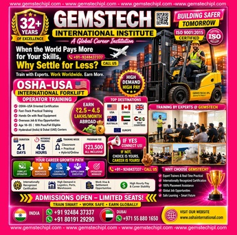 Dubai, Education, Turn Your Skills And  Talent  Into A Successful Career REACH TRUCK FORKLIFT SCM LOGISTICS