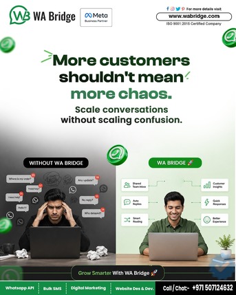 Dubai, Marketing, More Customers, Less Chaos With WA Bridge