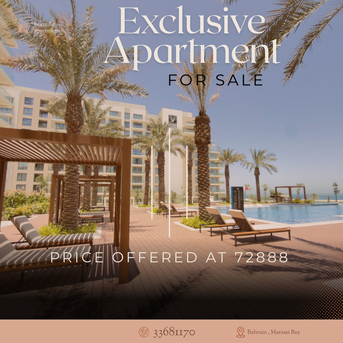 Manama, Real Estate For Sale, BHD 72888,  Premium Studio Apartment | Private Beach | Marassi Bay