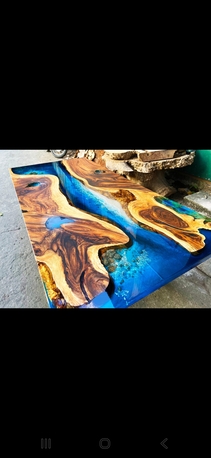Abu Dhabi, Items Wanted, Handmade Epoxy Resin Dining Table - Luxury River Table