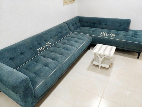 Jubail, Furniture, SAR 800,  Modern L-Shaped Sofa For Sale &ndash; Excellent Condition