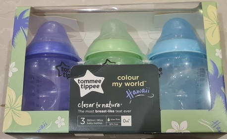 Al Yarmouk, Baby & Kid Stuff, SAR 45,  Tommee Tippee Closer To Nature Baby Bottles  - Pack Of 3 Bottles - 260 Ml Each