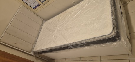 Khobar, Furniture, SAR 800,  1 Single Wooden Bad For Sale With Mattress