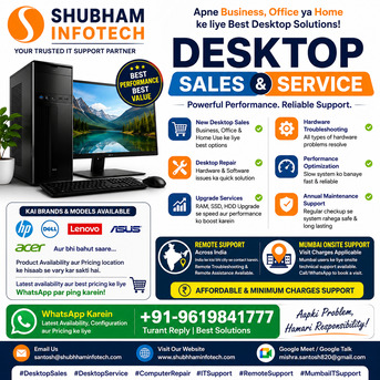 Mumbai, Computers, INR 1500,  Looking For Reliable And Professional IT Services For Your Home Or Business?