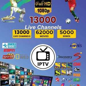 Watch IPTV With 14,000+ Indian & Pakistani Channels, Sports, 52,000 Movies & Series
