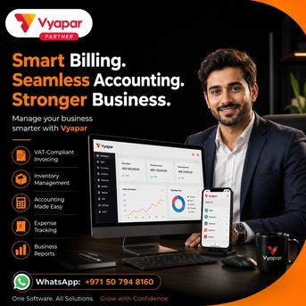 Dubai, Accounting, Vyapar Software UAE Partner, Grand Union Web Solutions