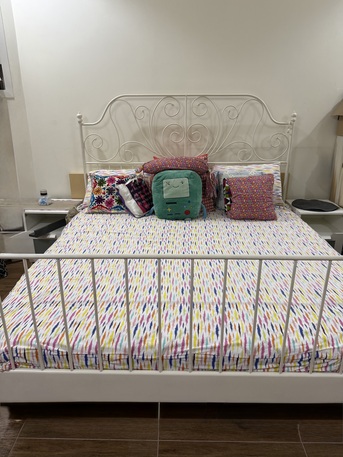 Al Manar, Furniture, SAR 1400,  IKEA Bedset And Ikea Mattress And 2 Side Table Riyadh