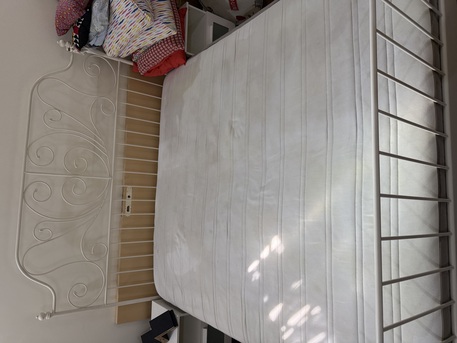 Al Manar, Furniture, SAR 1400,  IKEA Bedset And Ikea Mattress And 2 Side Table Riyadh