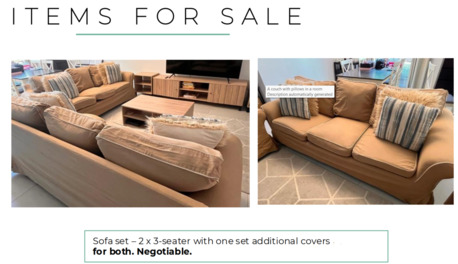 Jeddah, Furniture, SAR 750,  6 Seat Sofa Set  2 X 3 Seats
