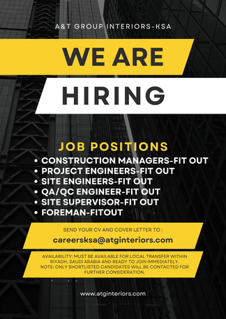 Riyadh, Jobs, WE ARE HIRING LOCAL TRANSFER CANDIDATES ONLY &ndash; INTERIOR FIT-OUT PROFESSIONALS