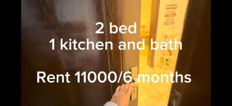 Riyadh, Apartments, Flats, Houses & Villas, SAR 22000/year,  2 BR,  2 Bed Apartment For Rent. 11000/6 Months, Neat And Clean New Building Share Rail