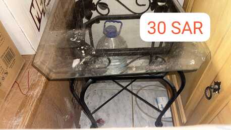 Dammam, Furniture, SAR 30,  Side Table Glass + Side Table With Drawers + One Desk Table