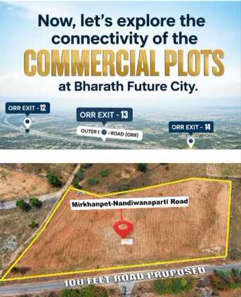 Hyderabad, Residential Plots, INR 15999,  930 Sq. Yard,  Commercial Plots In Mirkhanpet To Nandiwanaparthy Road - Hyderabad