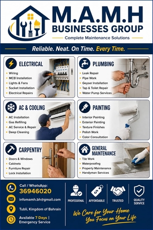 Tubli, Construction, All Types Of Maintenence