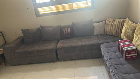 Riyadh, Furniture, SAR 350,  L Shap Sofa +sturdy Table With Chair