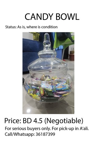 Manama, Household Items, BHD 4,  Cand Bowl