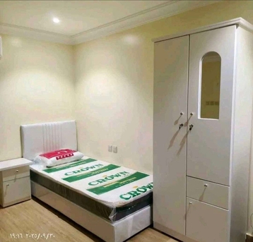 Riyadh, Household Items, SAR 600,  BOX SINGLE BED WITH MATTRESS TWO-DOOR WOODEN CABINET  PACKAGE PRICE ONLY 600 SAR