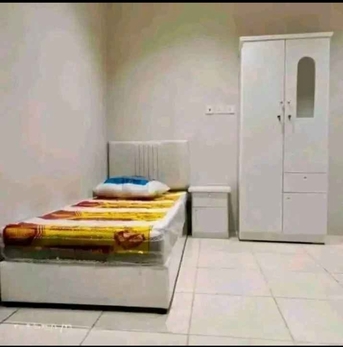 Riyadh, Household Items, SAR 600,  BOX SINGLE BED WITH MATTRESS TWO-DOOR WOODEN CABINET  PACKAGE PRICE ONLY 600 SAR