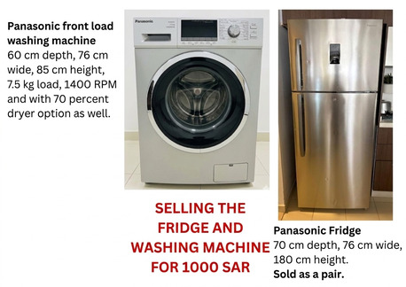 Al Sharafeyah, Appliances, SAR 1000,  Fridge And Washing Machine (Panasonic)