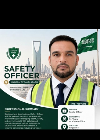 Jeddah, Job Seekers, SAFETY OFFICER  JOB / ARAMCO APPROVAL