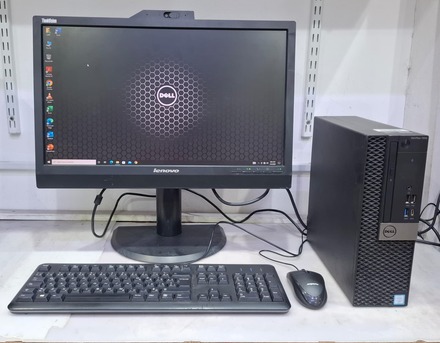 East Riffa, Electronics, BHD 128,  DELL Core I7 7th Generation Computer Set 16GB DDR4 RAM 22" Multimedia Monitor+Webcam OS 11